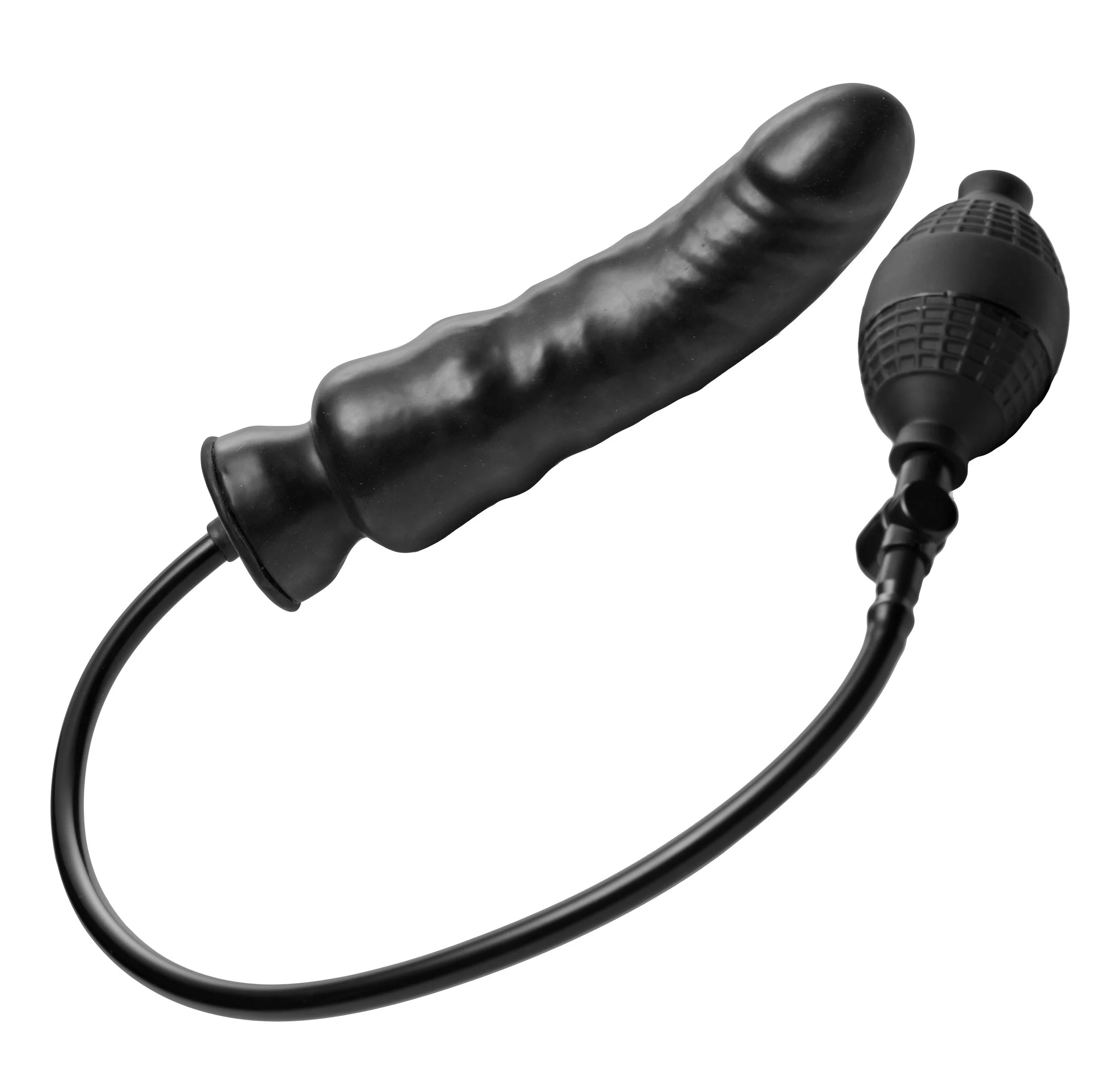 XR Brands - Renegade Opblaasbare Dildo - Zwart