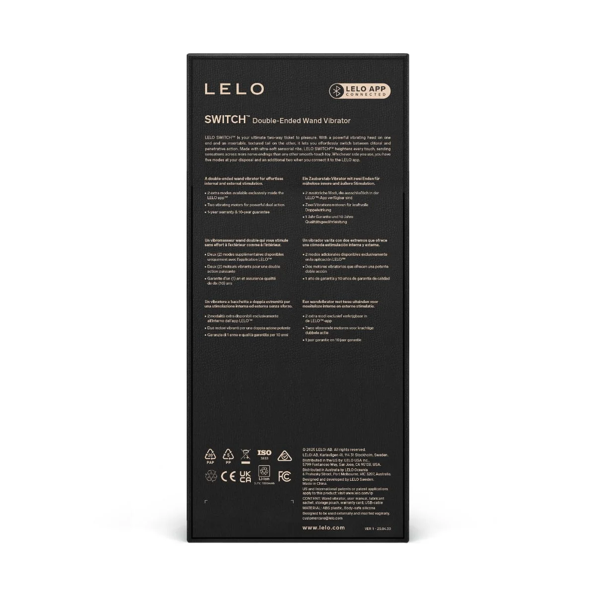 LELO - SWITCH Dubbele Wand Vibrator - Soft Pink