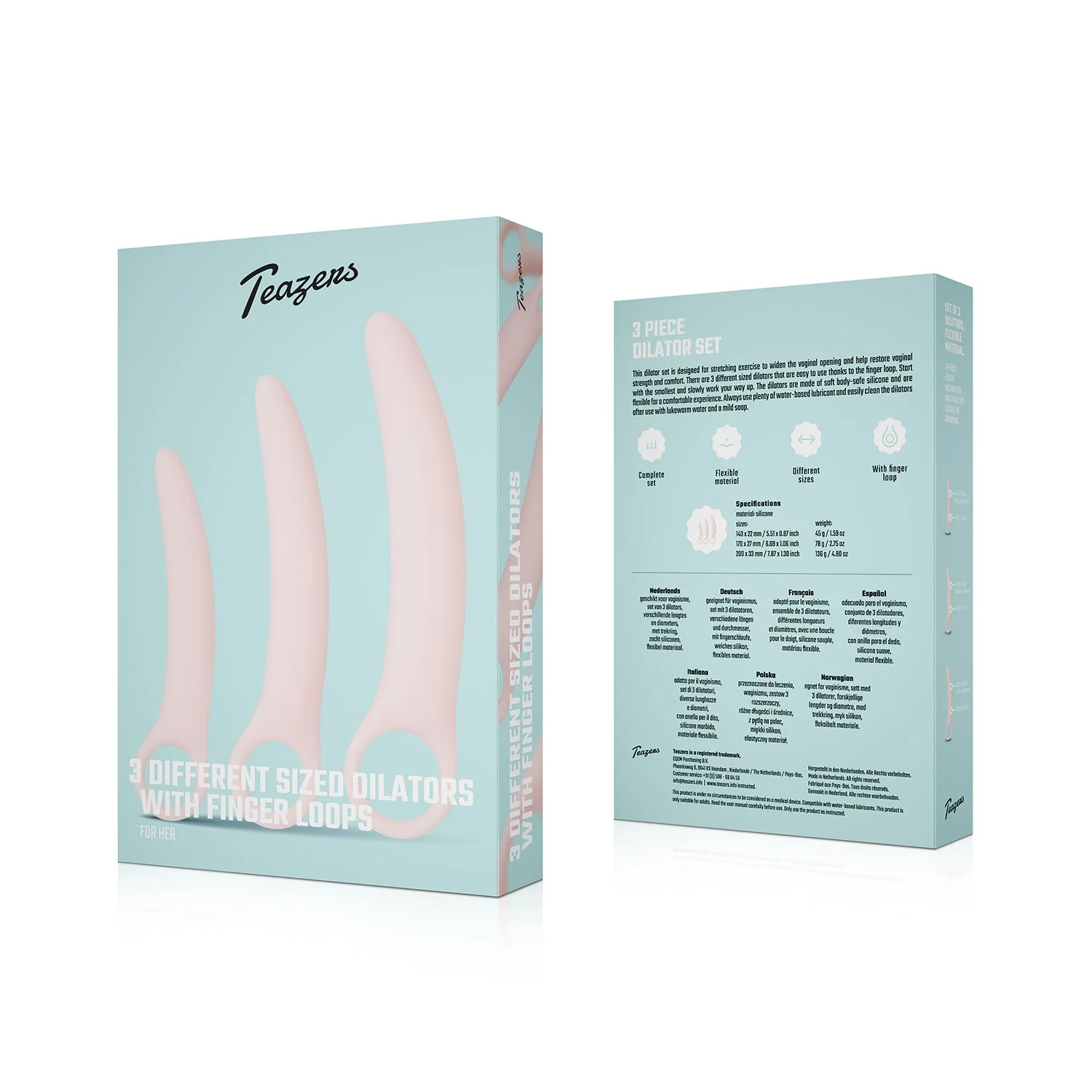 Teazers - Dilatatorenset 3-delig - Roze