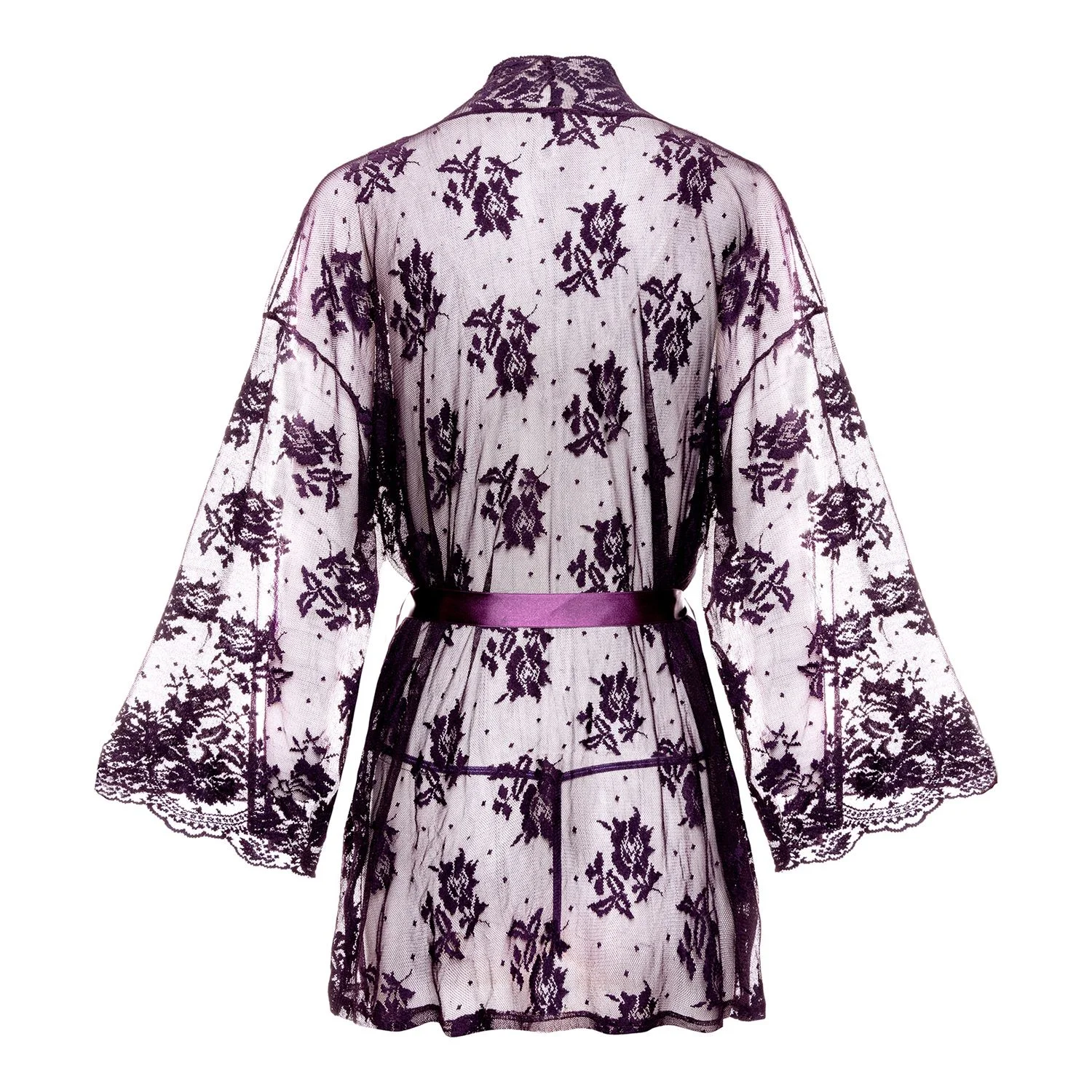 Christine - Kanten Kimono Graceful - Paars