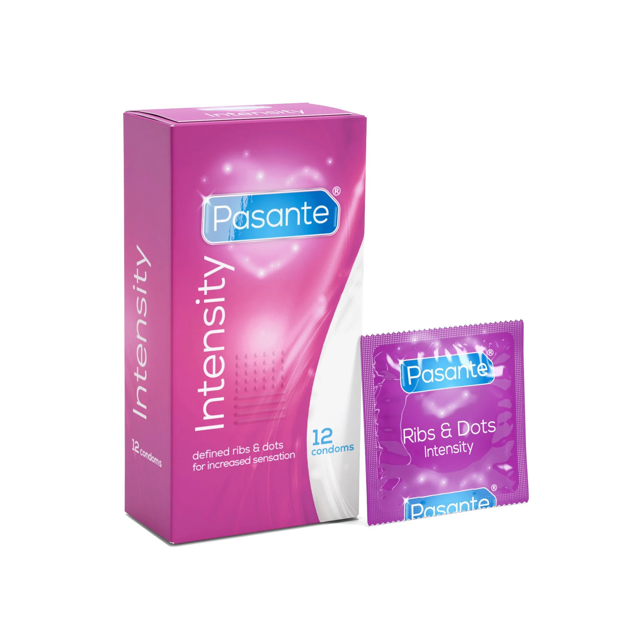 Pasante – Ribs & Dots Condooms – 12 stuks