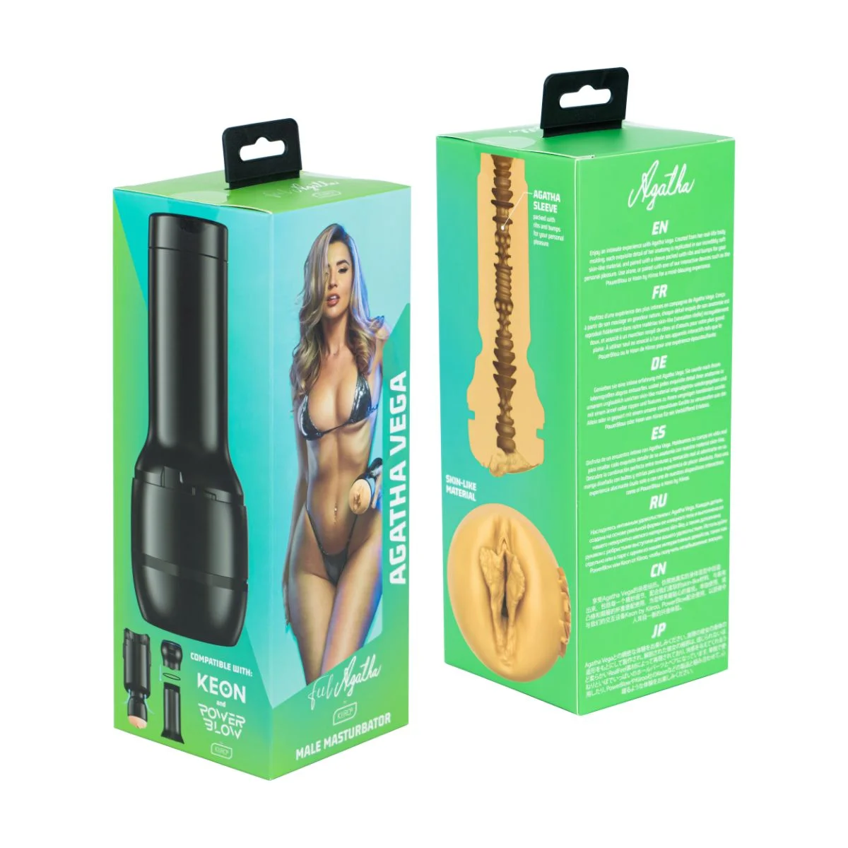 Kiiroo - Feel Agatha Vega Stroker - Zwart