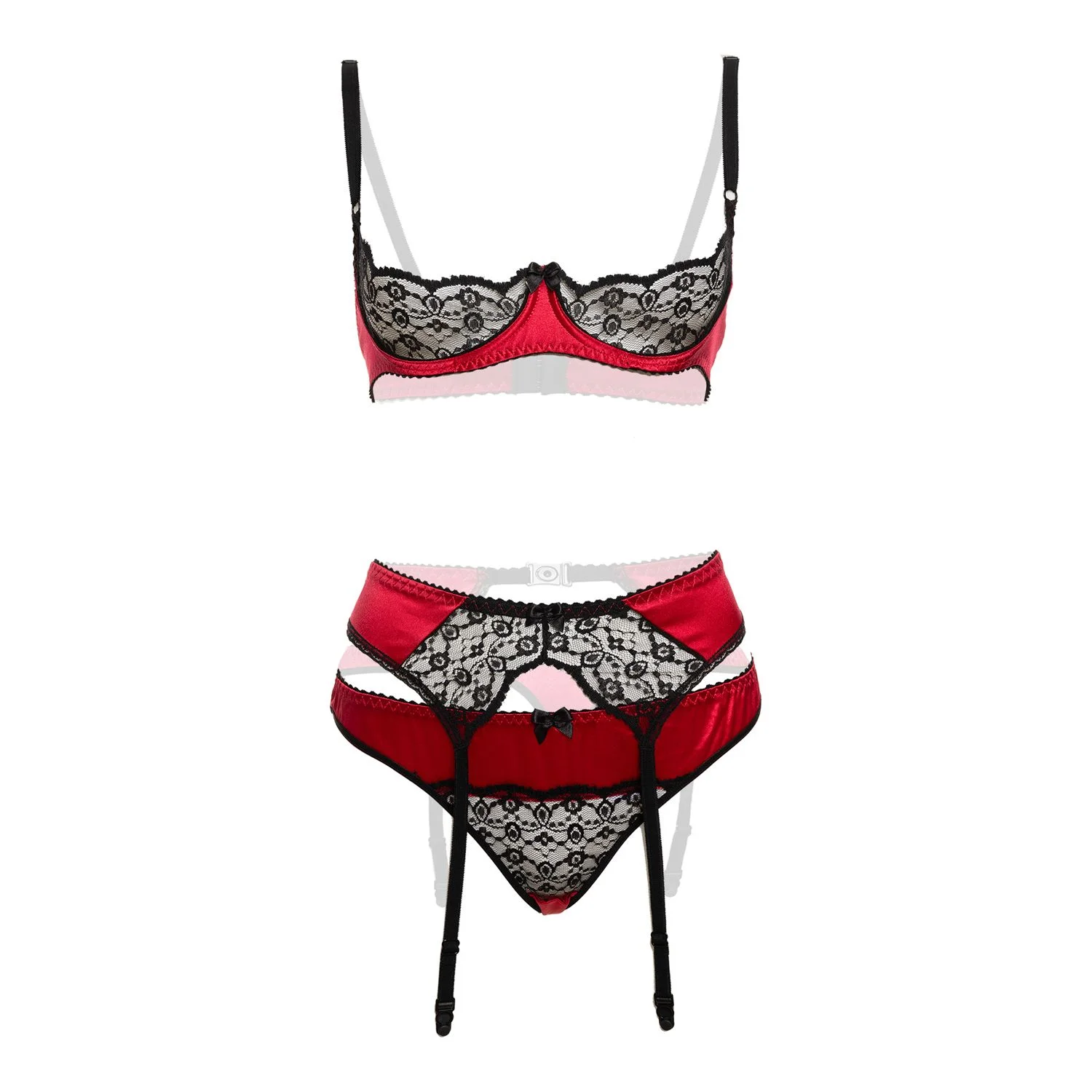 Christine - Bra-set  3 pc Gush  - Red