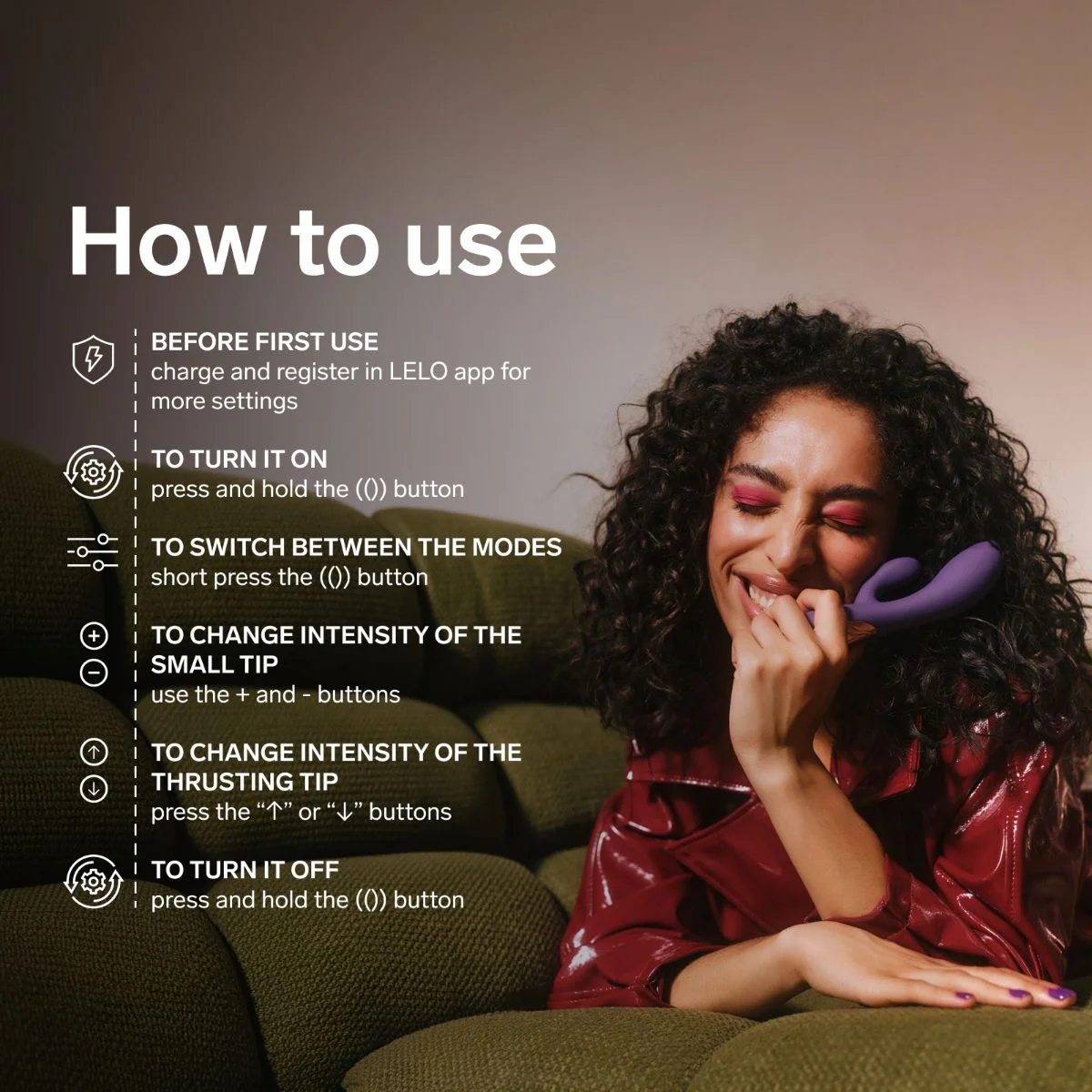 LELO - INA Thrust Dual-Action Massager - Purple Twilight