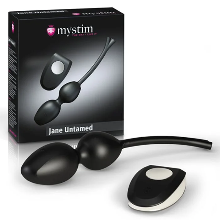 Mystim – Jane Untamed Geisha Balls Vibrator – Zwart
