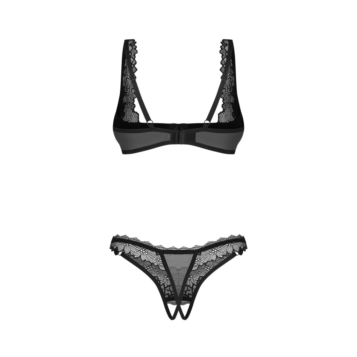 Obsessive - Deina More 2-delige Open Set - Zwart
