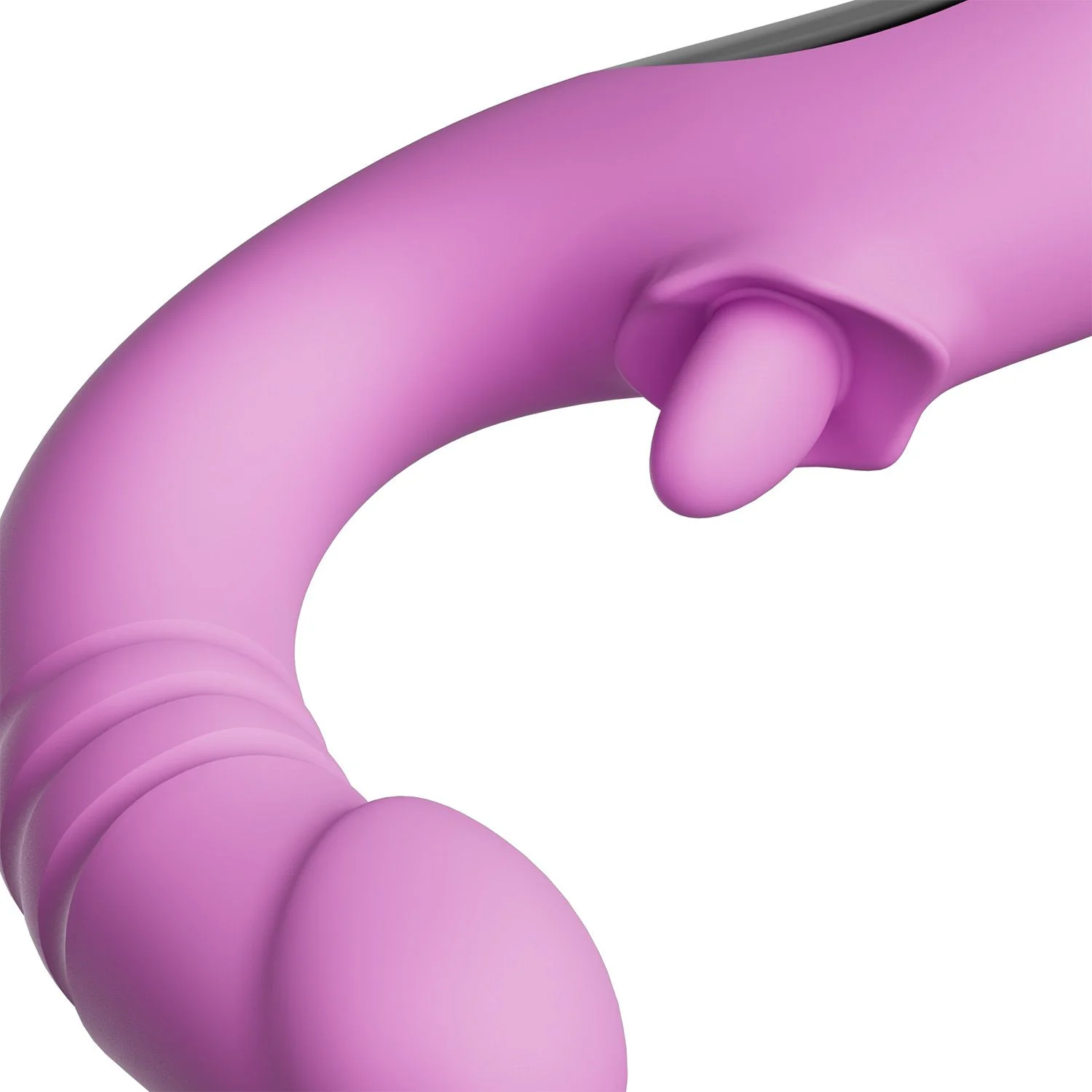 Good Vibes Only - Thrusting Tong Vibrator - Roze