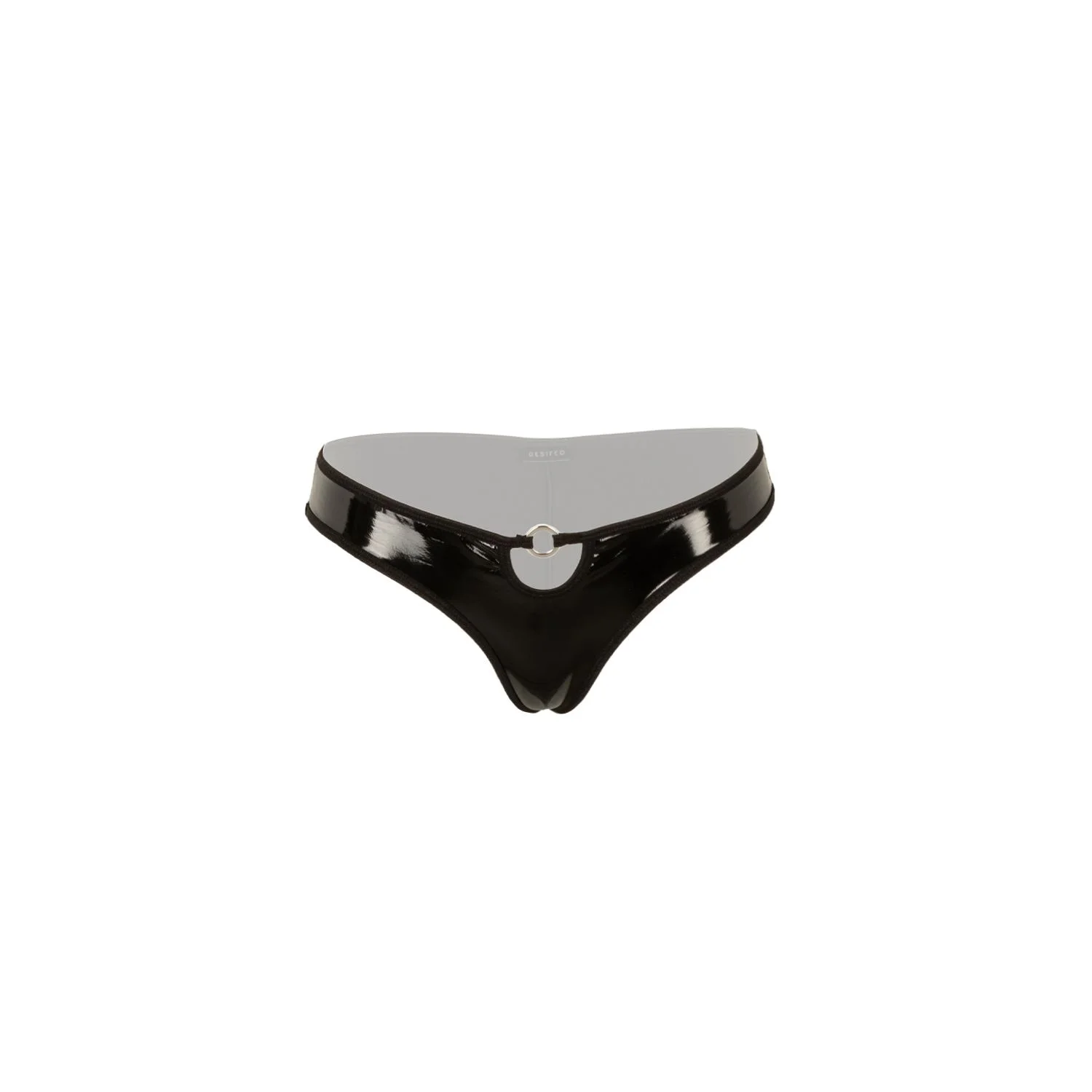 Christine - Open Kruis String Dark Desire - Zwart