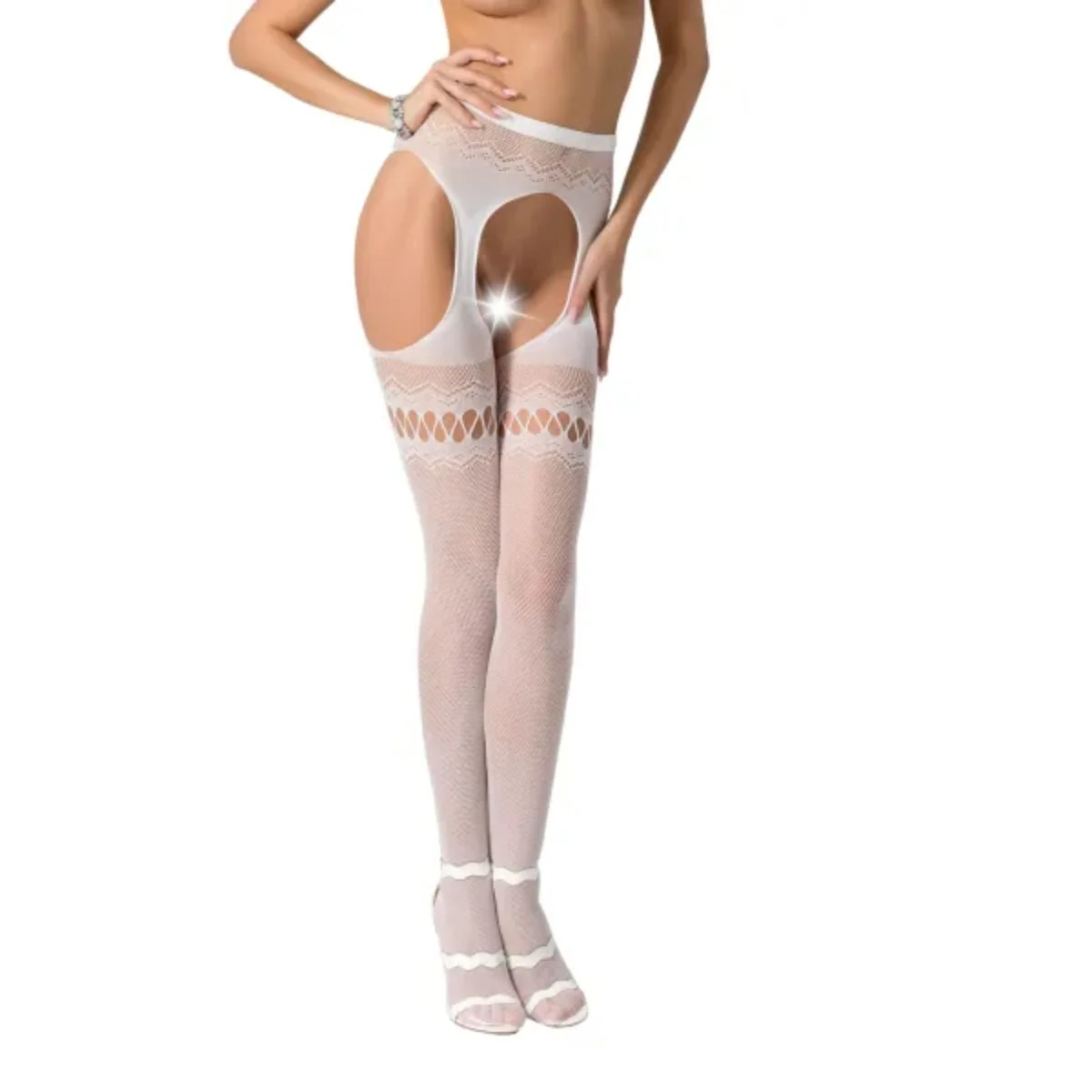 Passion - S013 Strip Pants - Wit