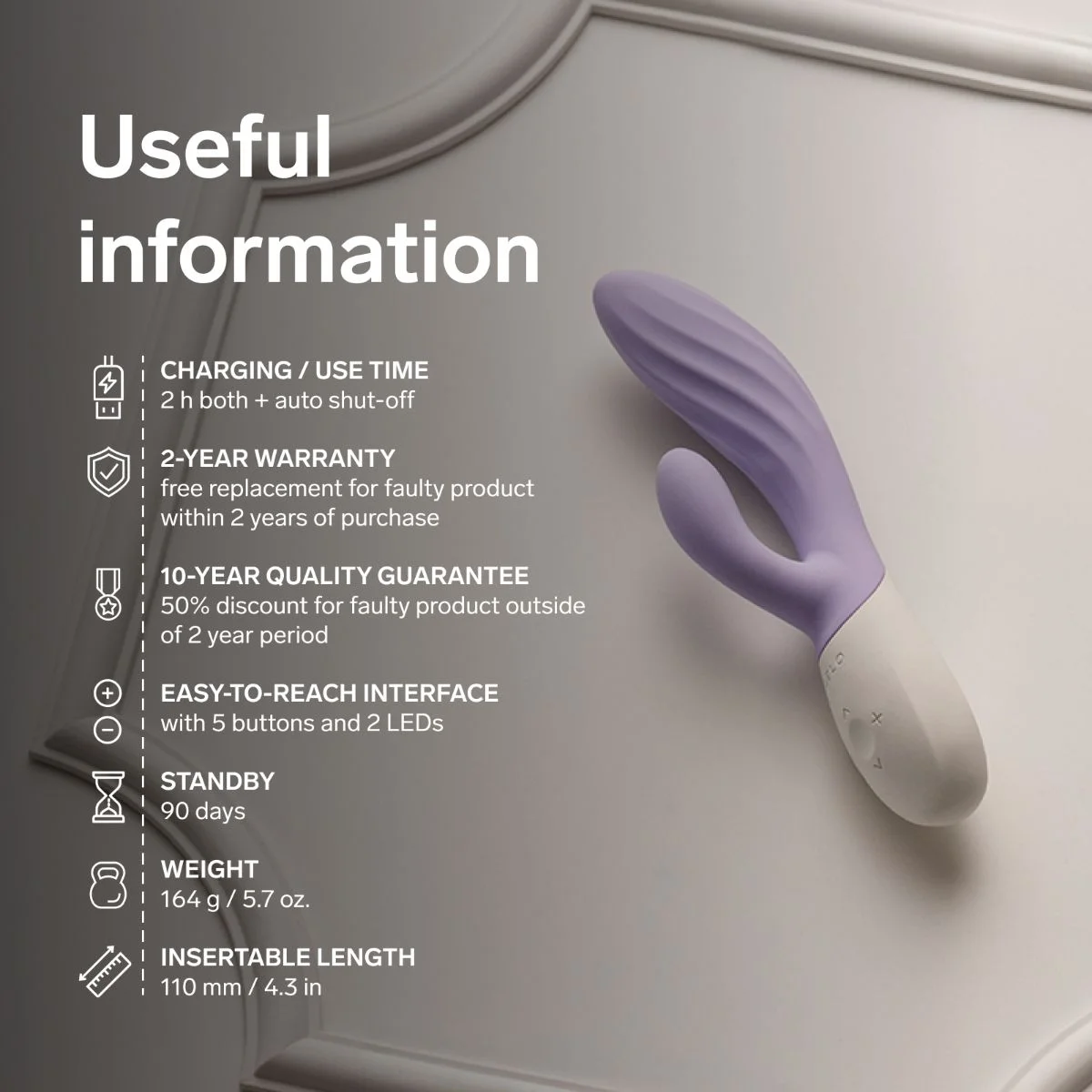 LELO - INA Twist Dual-Action Massager - Aqua