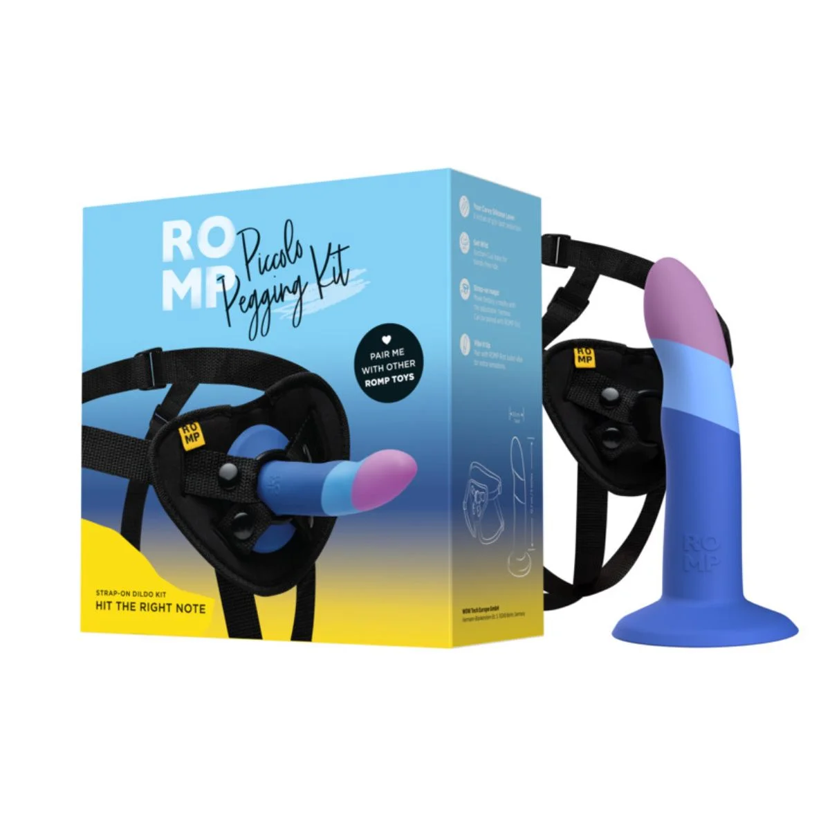 ROMP – Piccolo Pegging Kit – Met Dildo & Harness