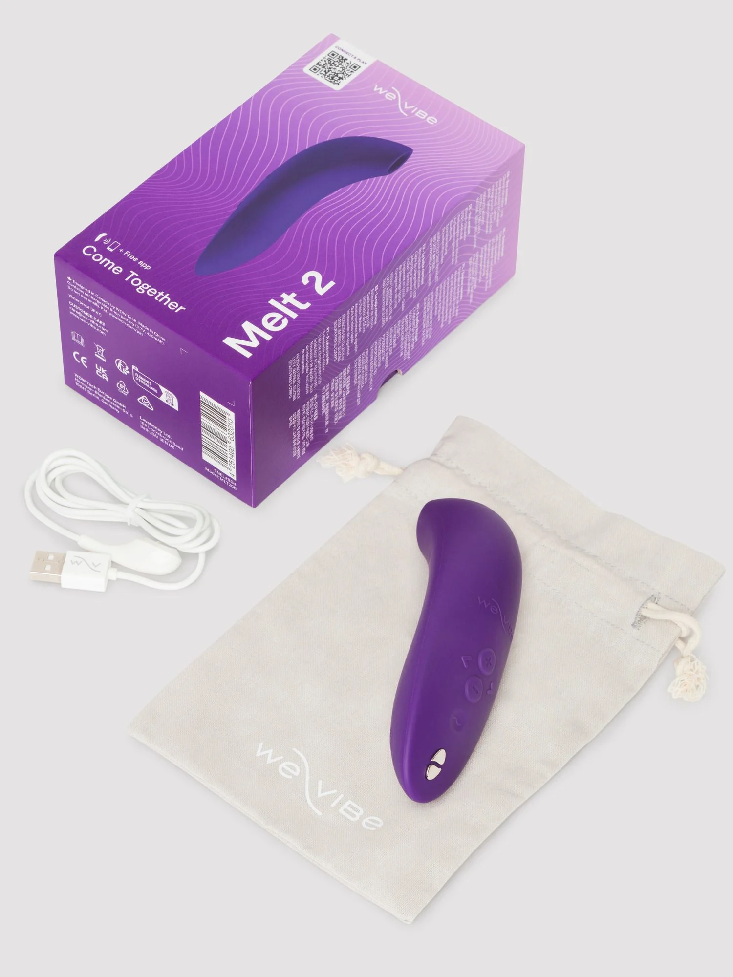 We-Vibe - Melt 2 App Controlled Clitorale Stimulator - Paars