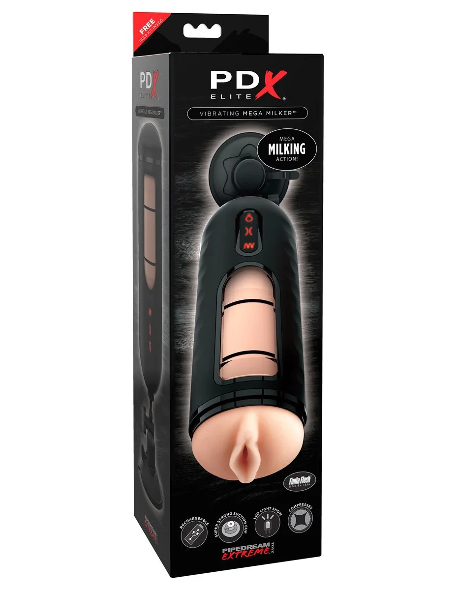 PDX Elite Vibrerende Mega Milker Masturbator