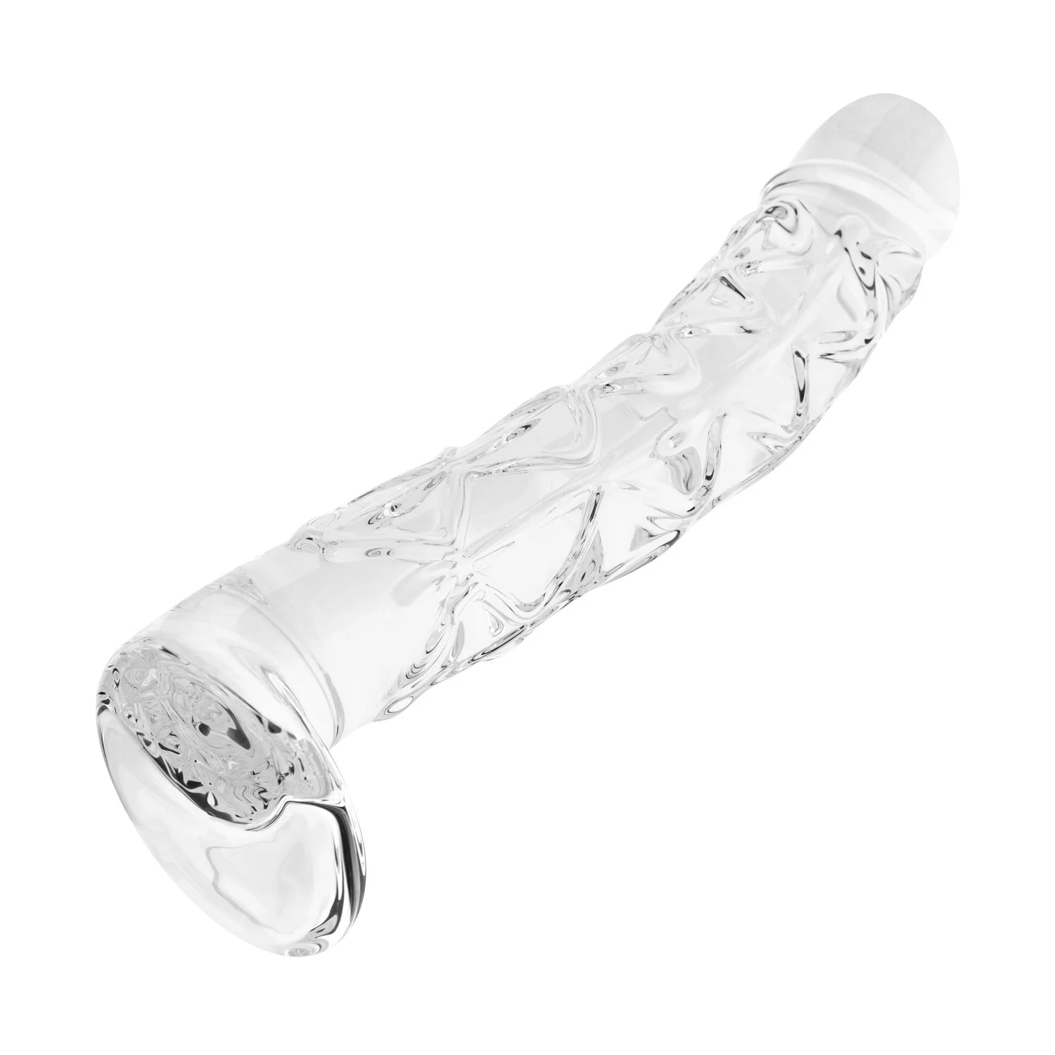 Gildo - No. 34 Getextureerde Glazen Dildo - 19 cm