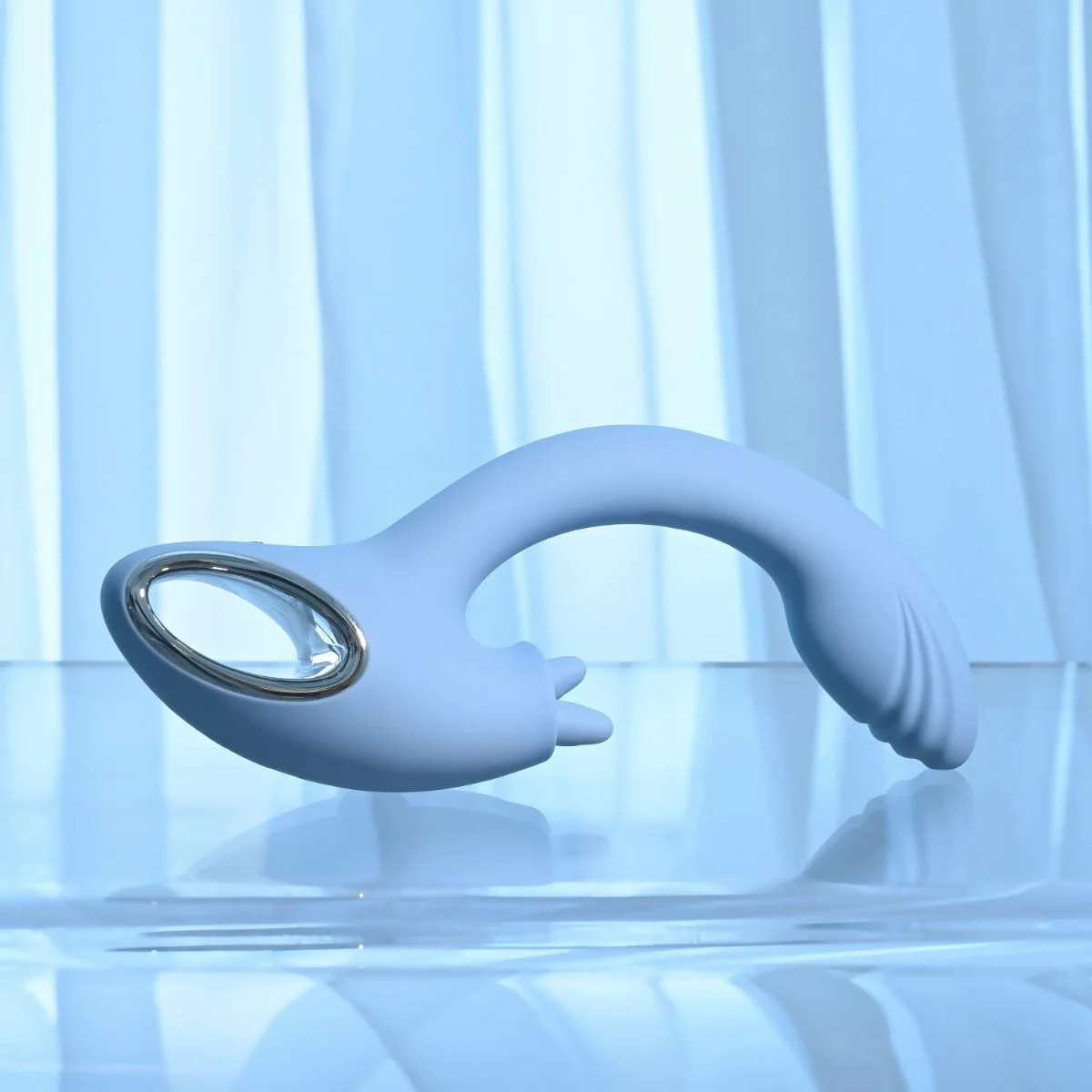 Playboy - Sapphire Dual Vibrator - Sky Blue