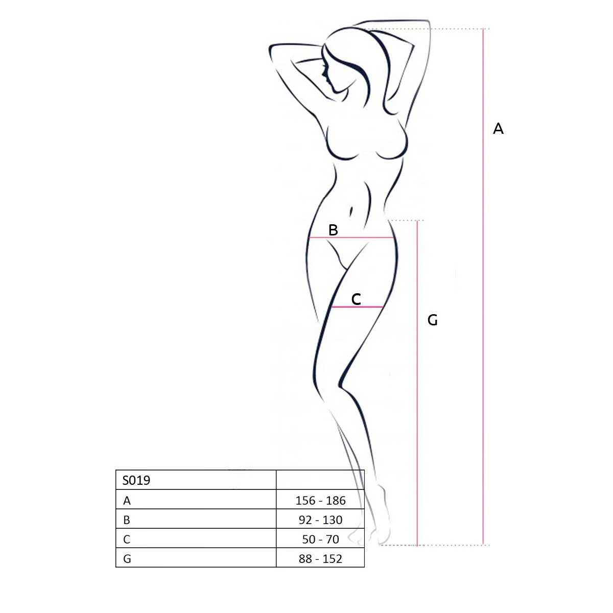 Passion - S019 Strip Pants - Rood