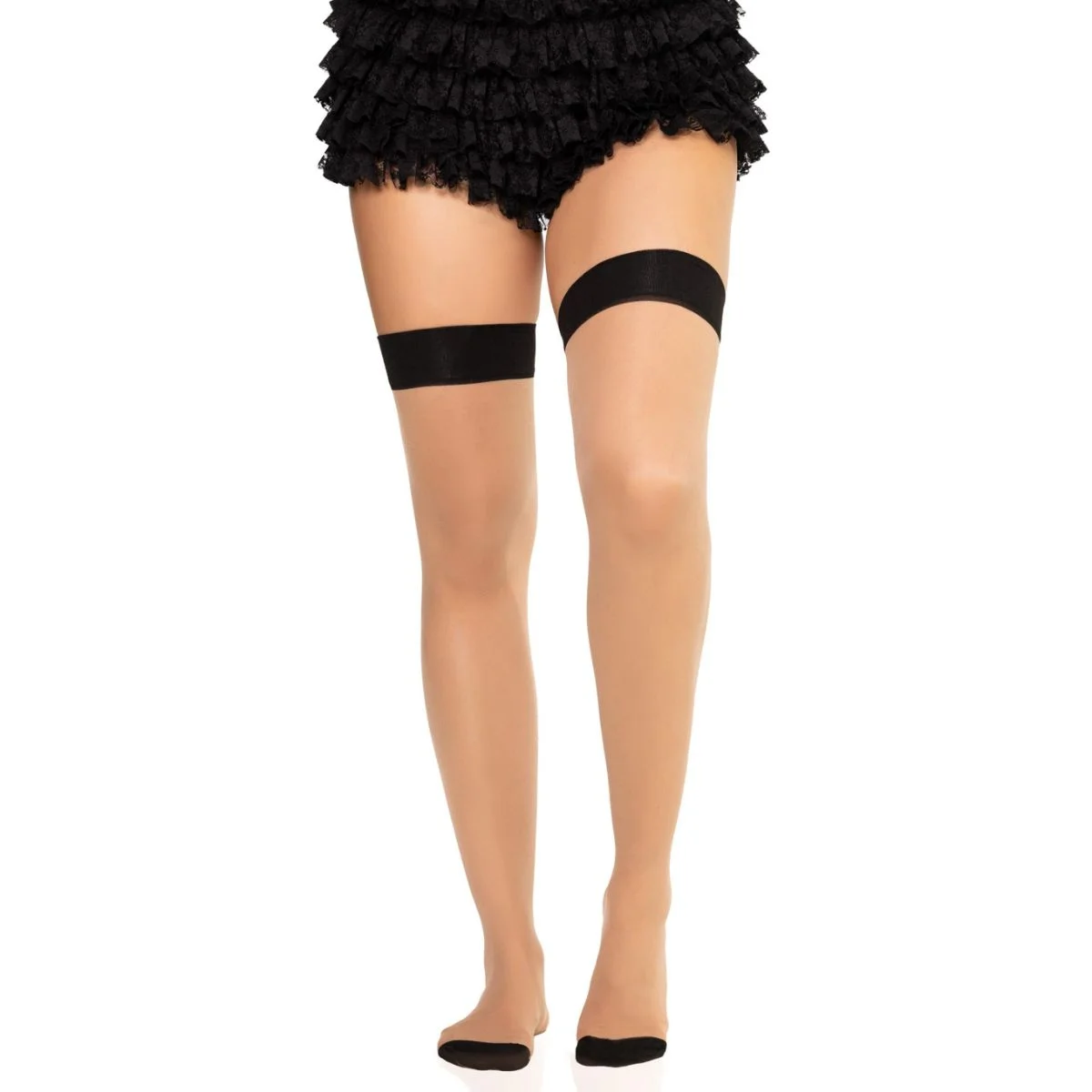 Leg Avenue - Hold-Up Kousen Met Naad - Nude