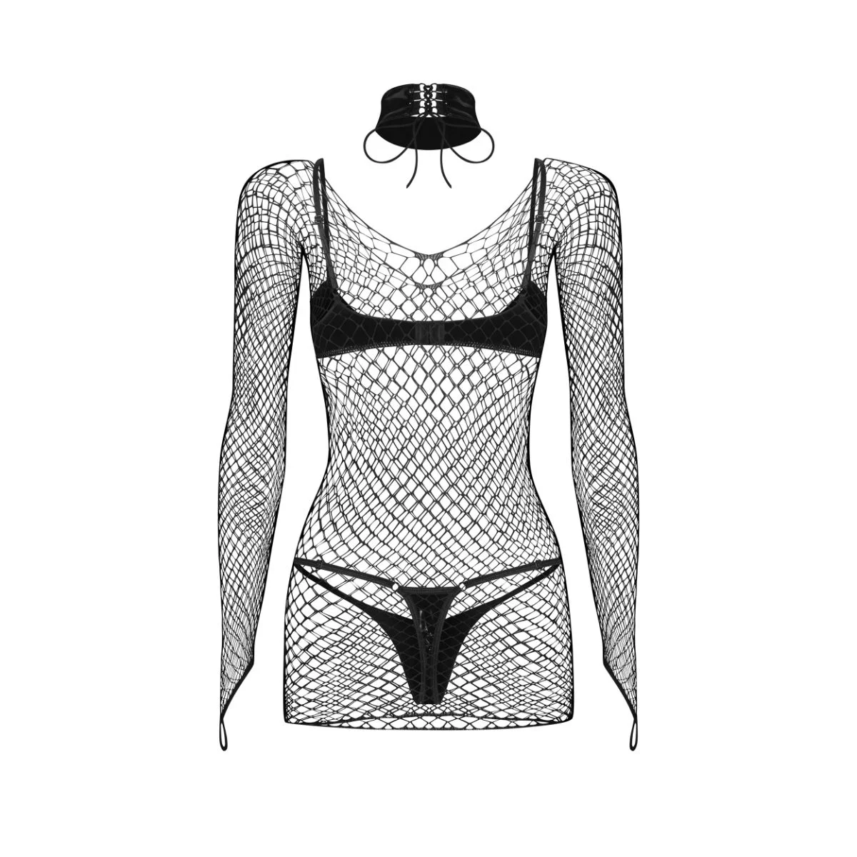Obsessive - Sashalla 4-delige Set - Zwart