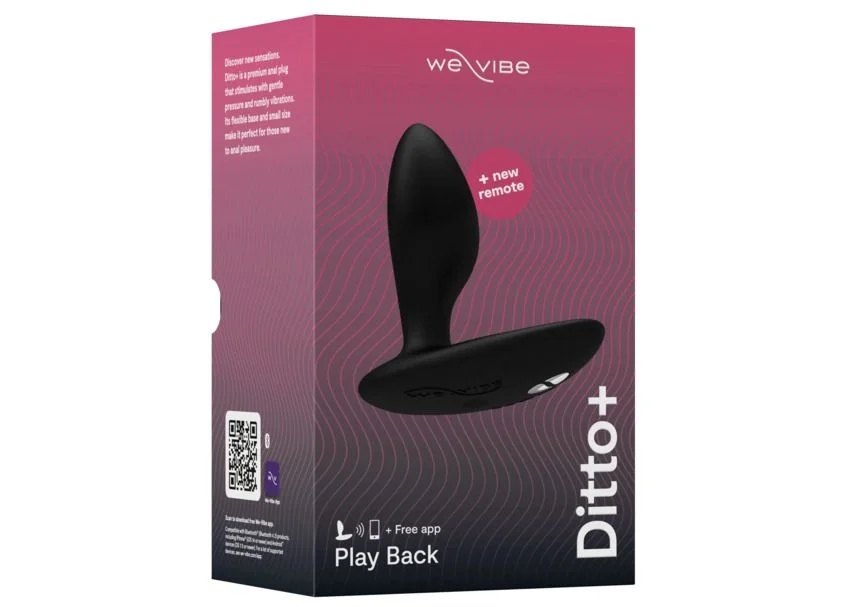 We-Vibe Ditto+ Satin Zwart