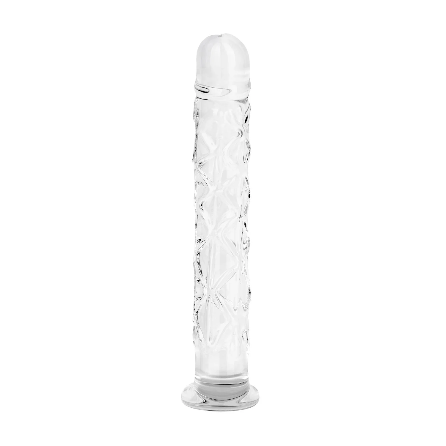 Gildo - No. 34 Getextureerde Glazen Dildo - 19 cm