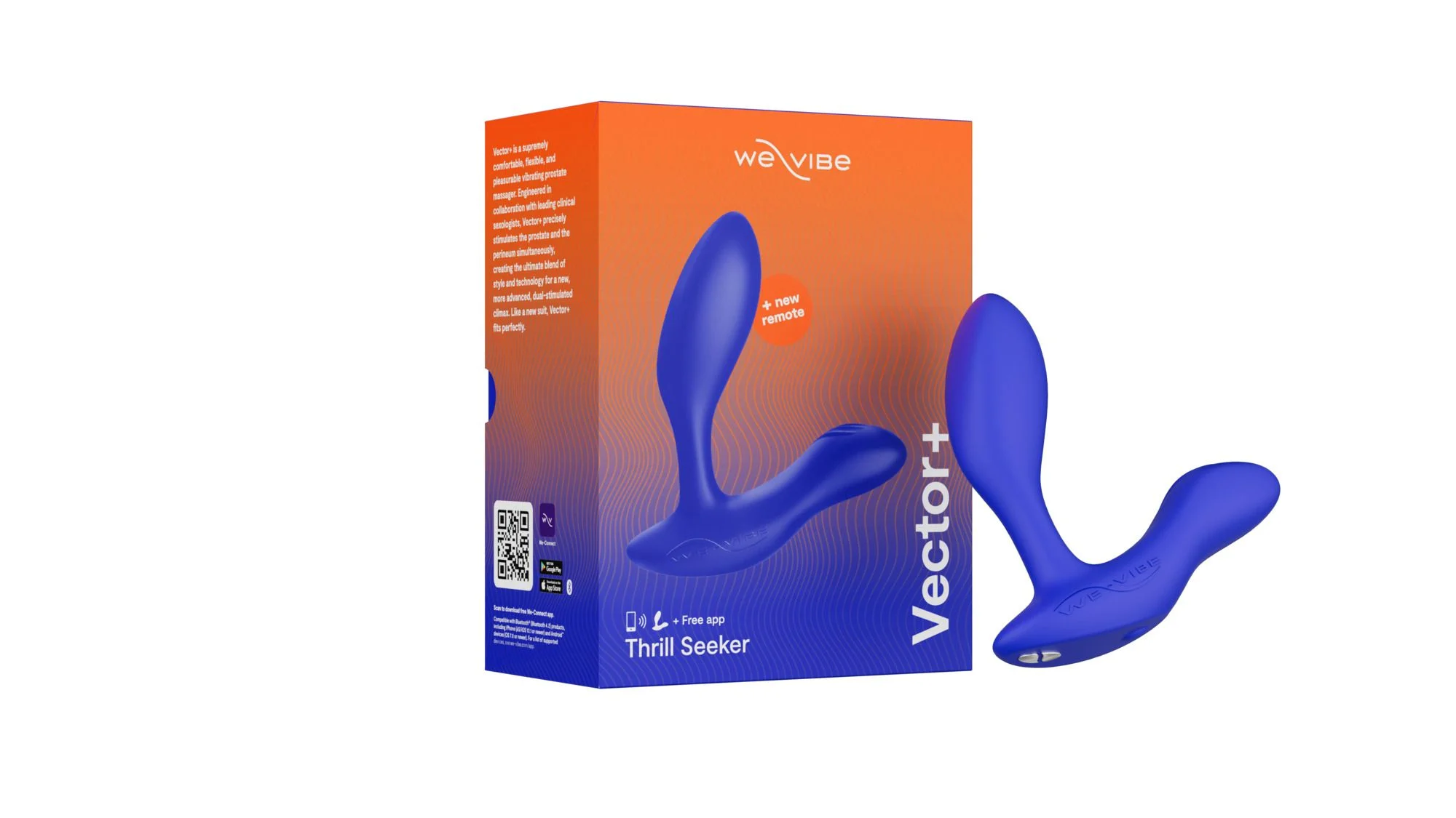 We-Vibe – VECTOR+ Prostaat Massager – Blauw