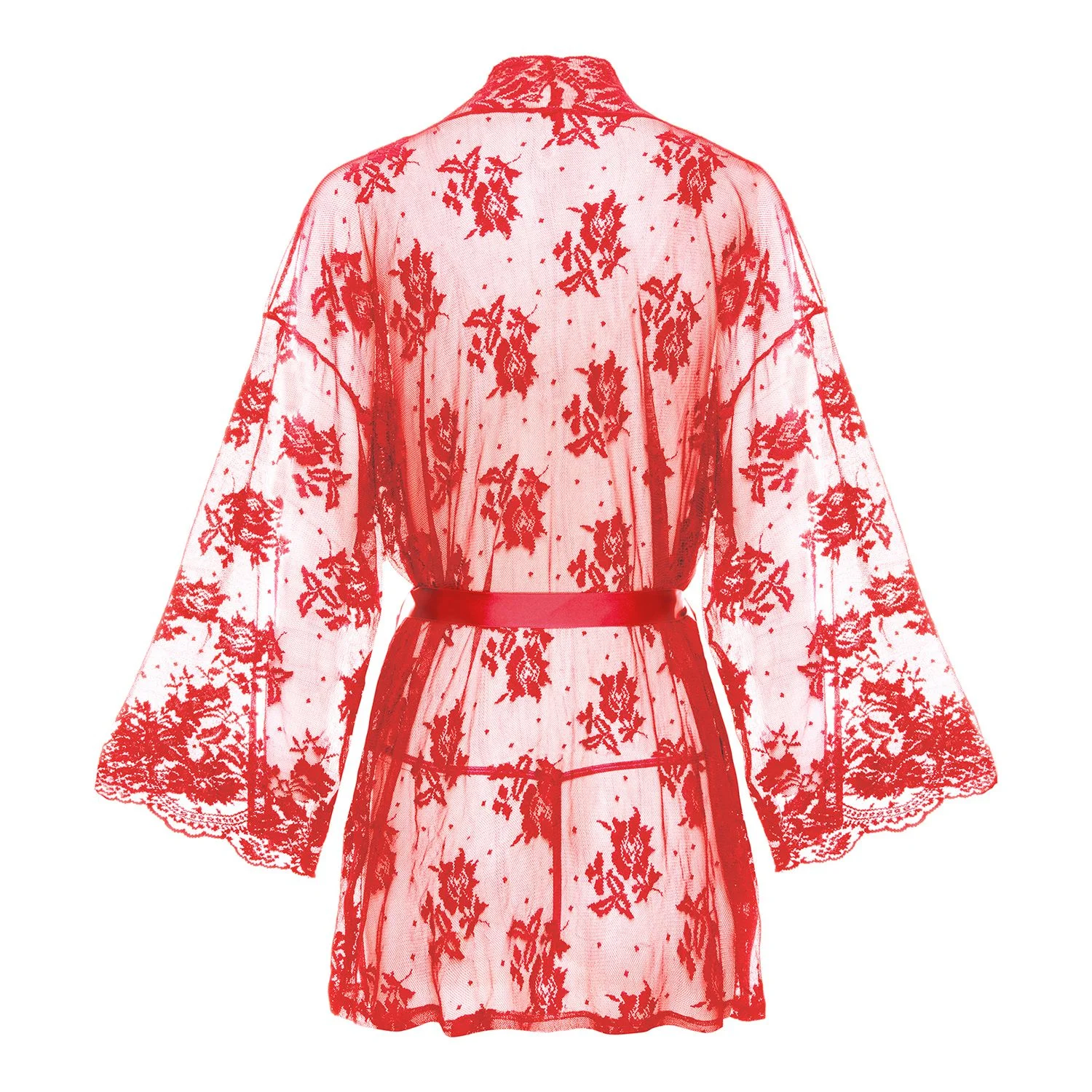 Christine - Kanten Kimono Graceful - Rood