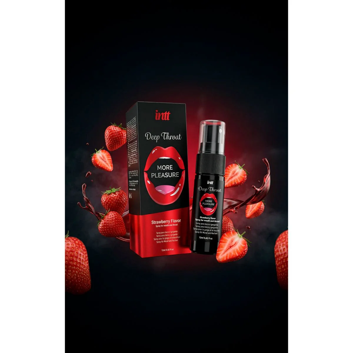 INTT - Spray Deep Throat Strawberry - 12 ml