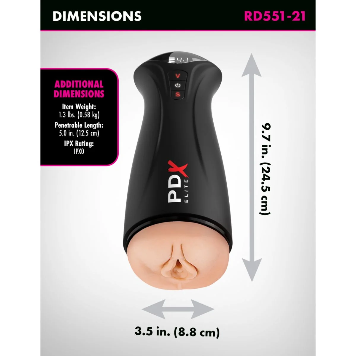 PDX Elite - Fuck-Gasm Stroker - Zwart