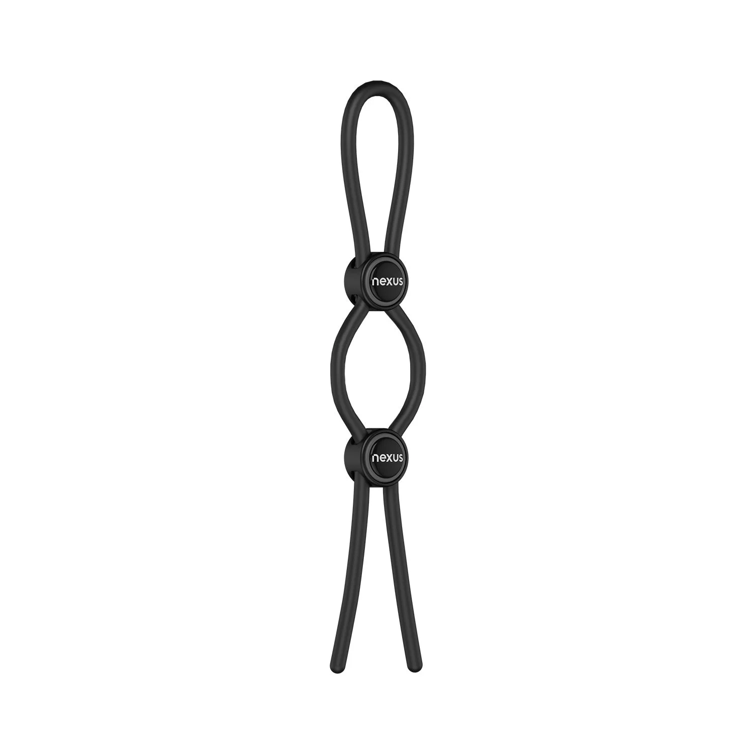 Nexus Forge - Dubbele Verstelbare Penisring - Zwart