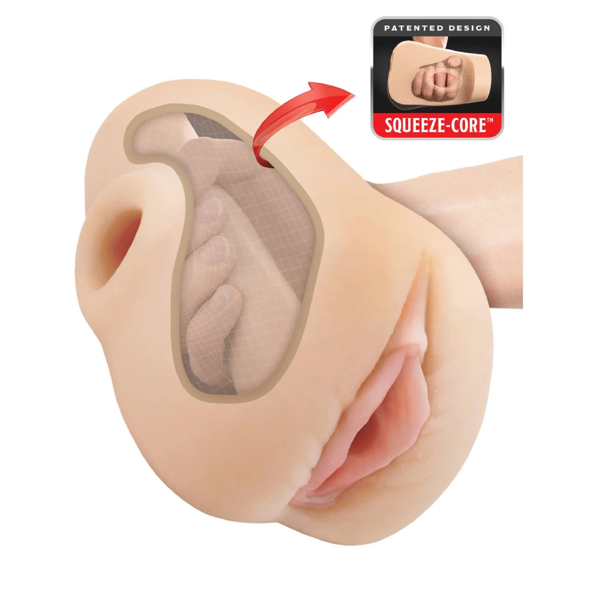 Pipedream - PDX Plus Pussy Pounder Squeeze Stroker - Beige