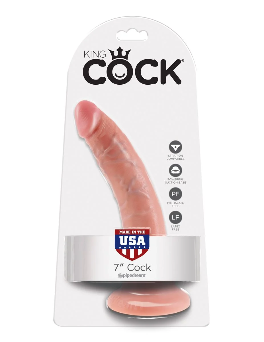 King Cock Realistische Dildo Met Zuignap - 18 cm