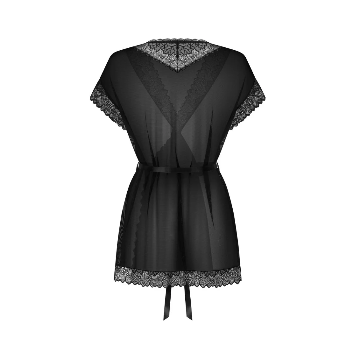 Obsessive - Deina More Peignoir - Zwart