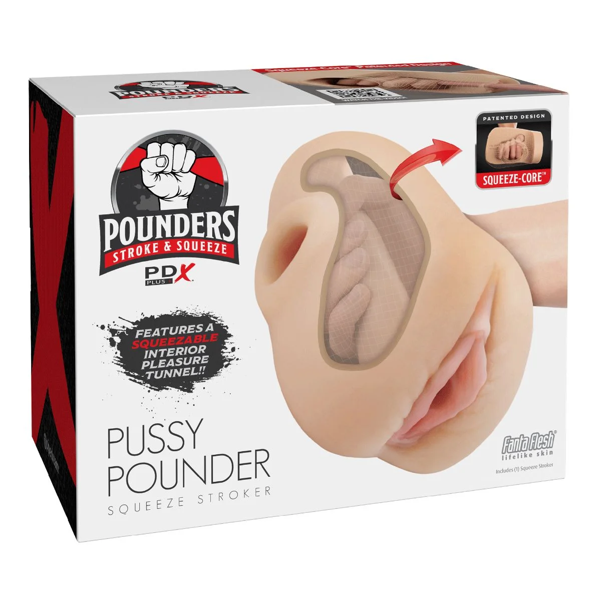 Pipedream - PDX Plus Pussy Pounder Squeeze Stroker - Beige