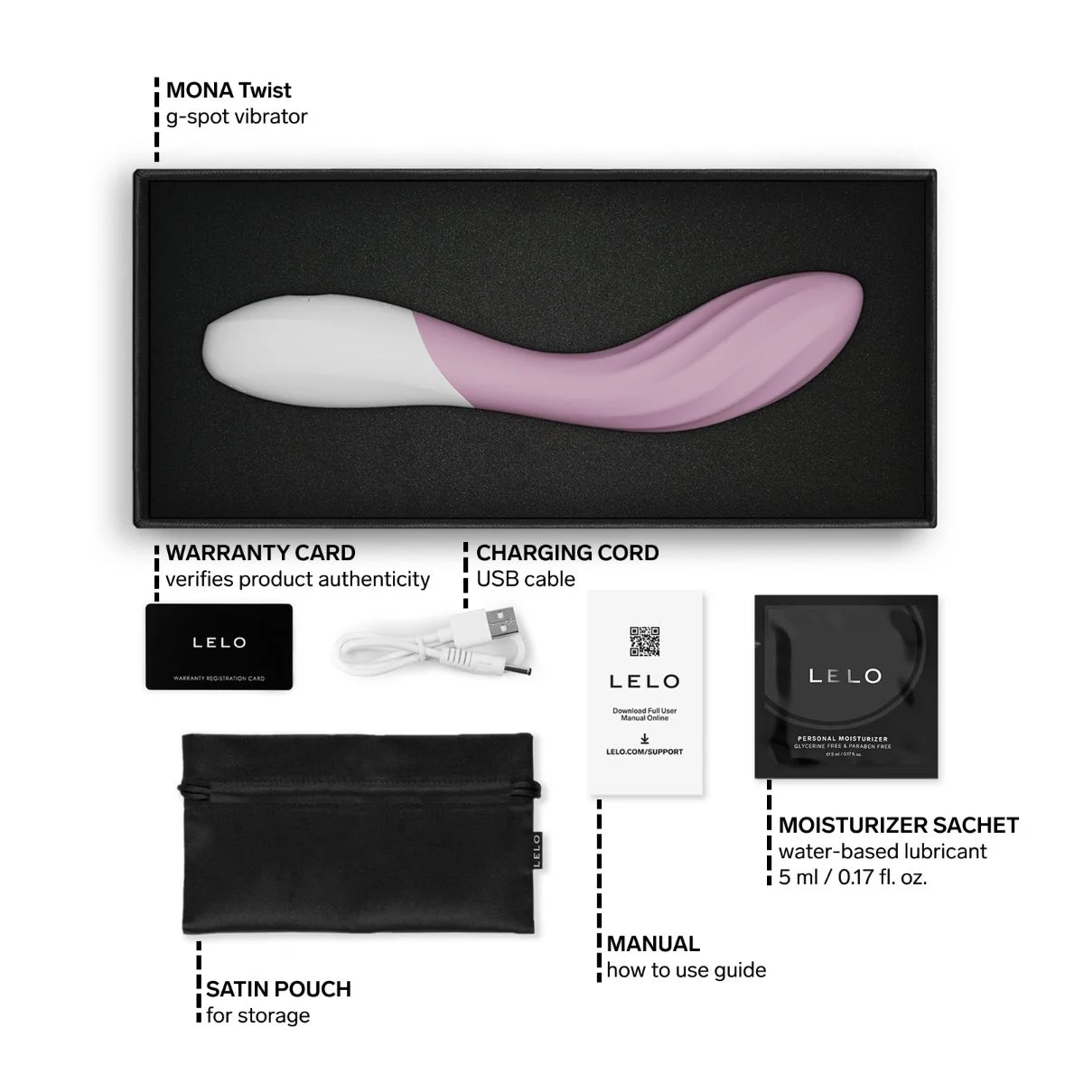 LELO - MONA Twist G-Spot Vibrator - Soft Pink
