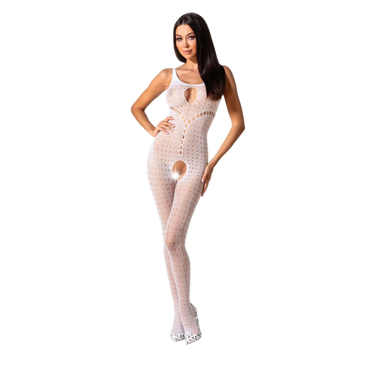 Passion - BS078 Catsuit - Wit