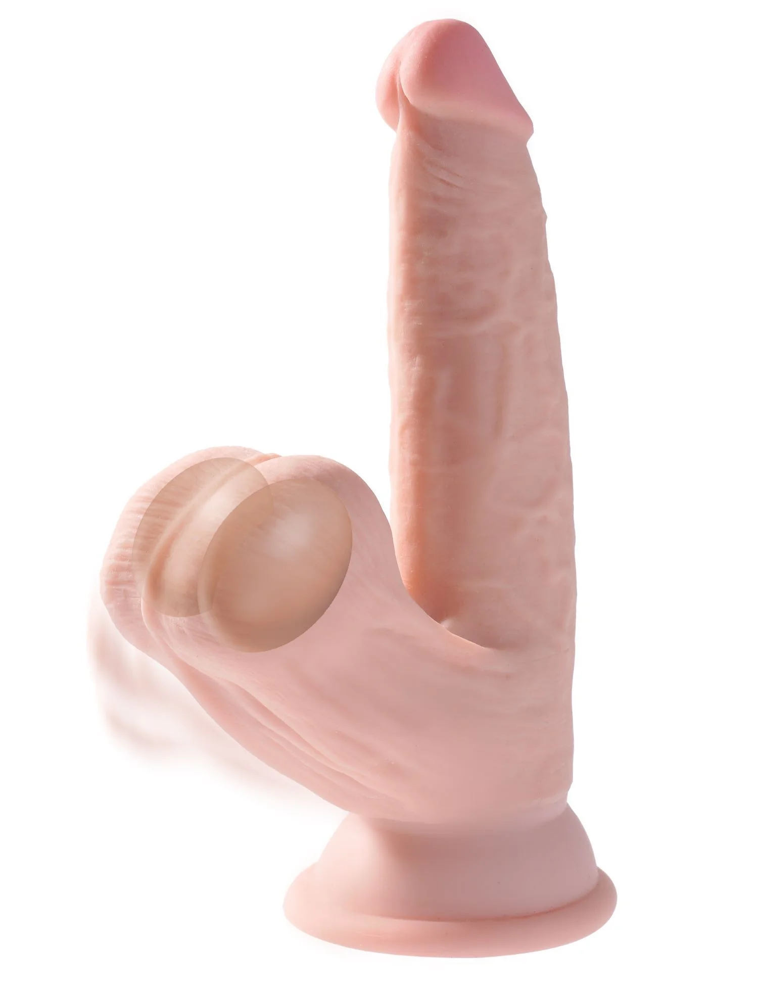 King Cock Plus Realistische Dildo Met Bewegende Balzak - 15,2 cm
