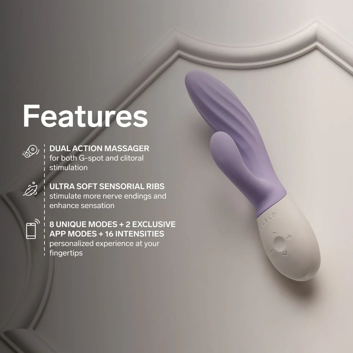 LELO - INA Twist Dual-Action Massager - Soft Pink